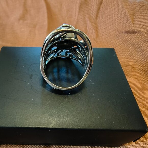 Israel Sterling Silver 925 Fresh Water Pearl Ring - Picture 2 of 8